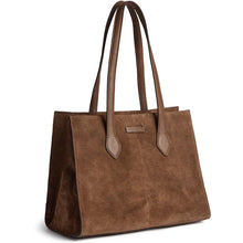 Indlæs billede til gallerivisning DEPECHE 17298 Shopper Suede Walnut
