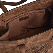 Indlæs billede til gallerivisning DEPECHE 17298 Shopper Suede Walnut
