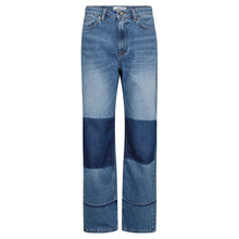 Indlæs billede til gallerivisning HAUTE L'AMITIE Shadow Knee Patch Jeans Denim Blue
