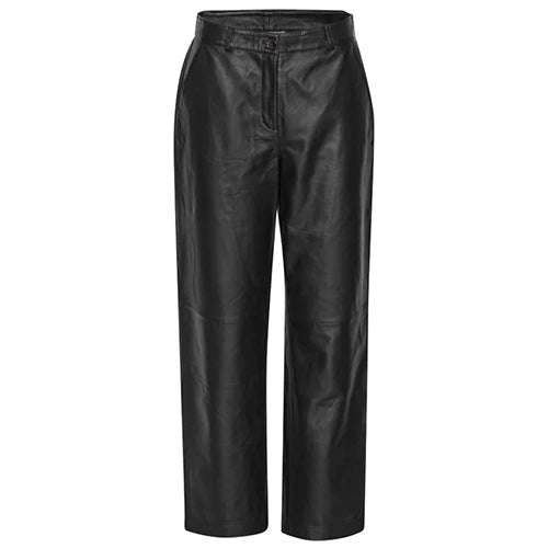 A VIEW Shane Leather Pants Black