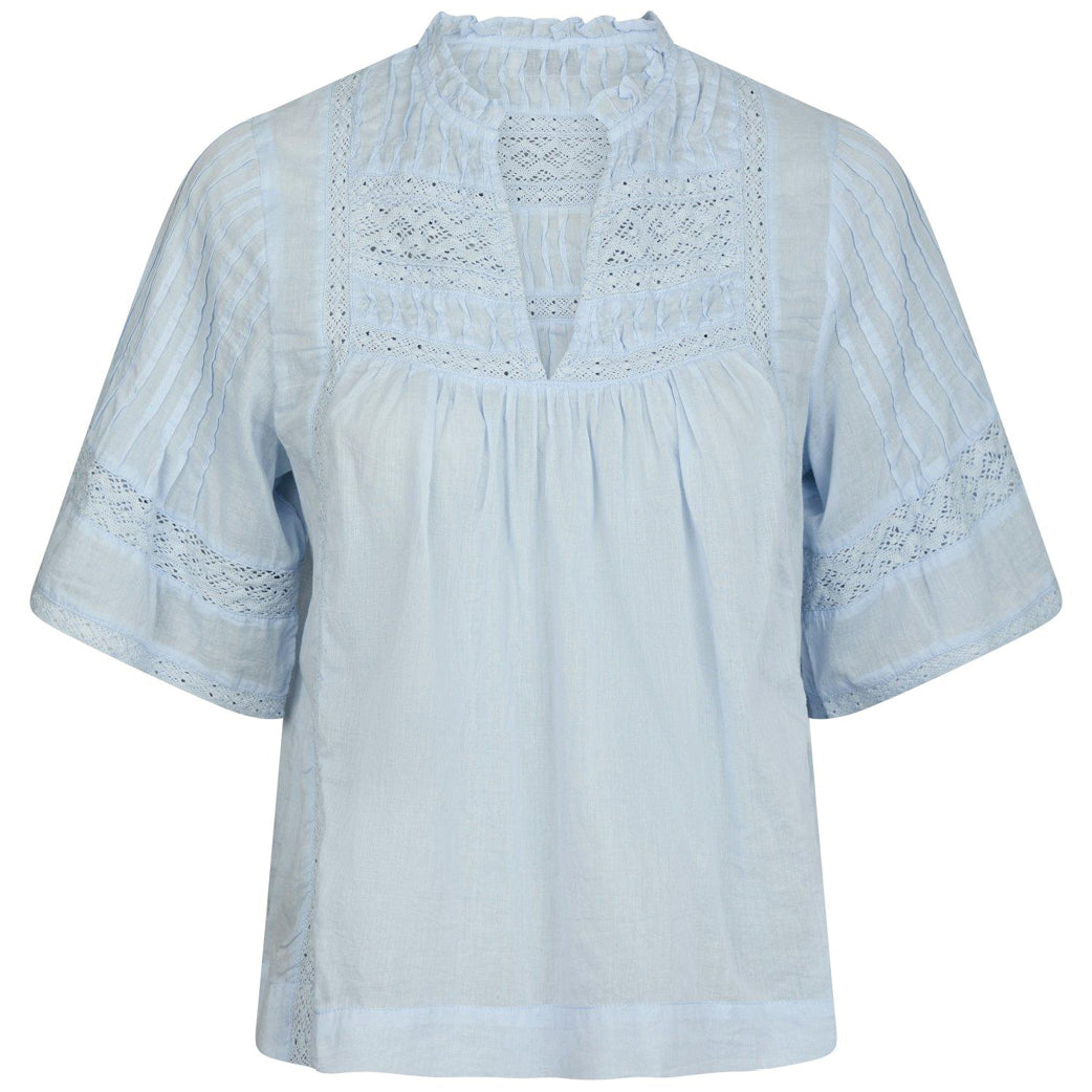 NEO NOIR Siama Voile Blouse Light Blue