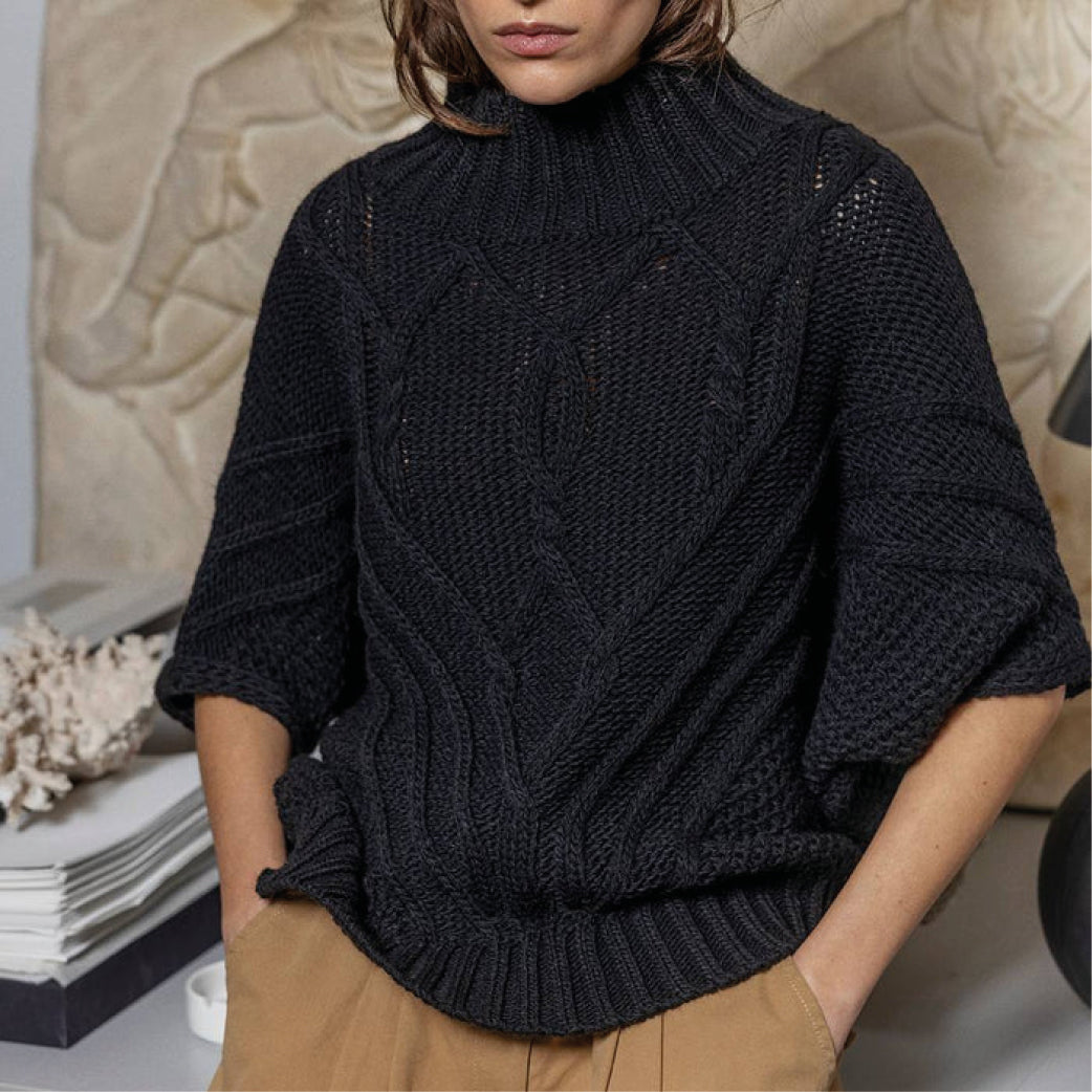 PROJECT AJ117 Signe Strik Vest Sort