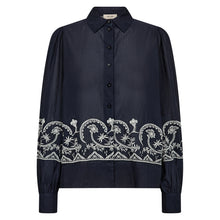 Indlæs billede til gallerivisning MOS MOSH Silc Lino Shirt Salute Navy
