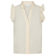 Indlæs billede til gallerivisning NEO NOIR Siona Linen Top Light Yellow

