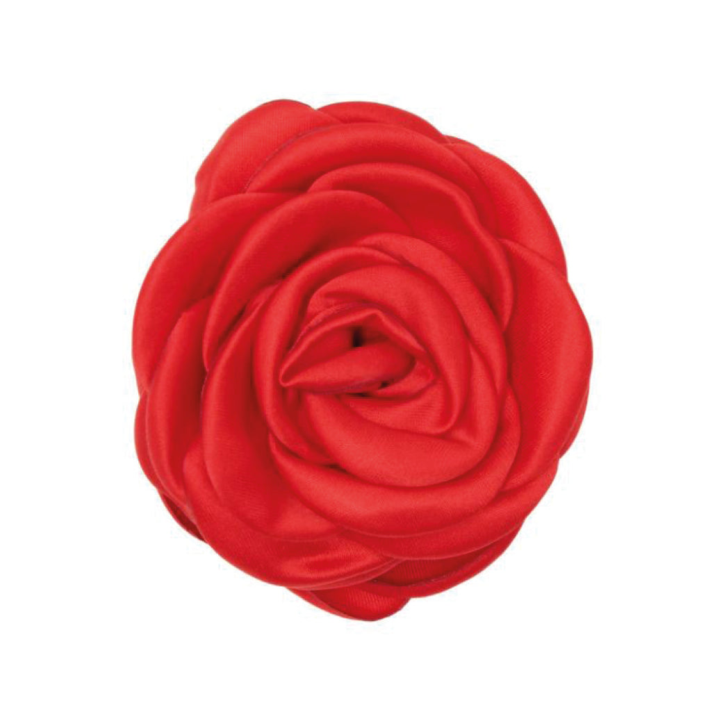 PICO COPENHAGEN Small Satin Rose Claw Red