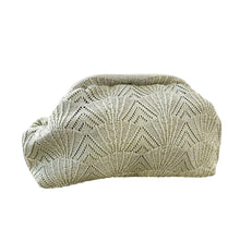 Indlæs billede til gallerivisning PICO COPENHAGEN Small Shelly Clutch Sage Glitter
