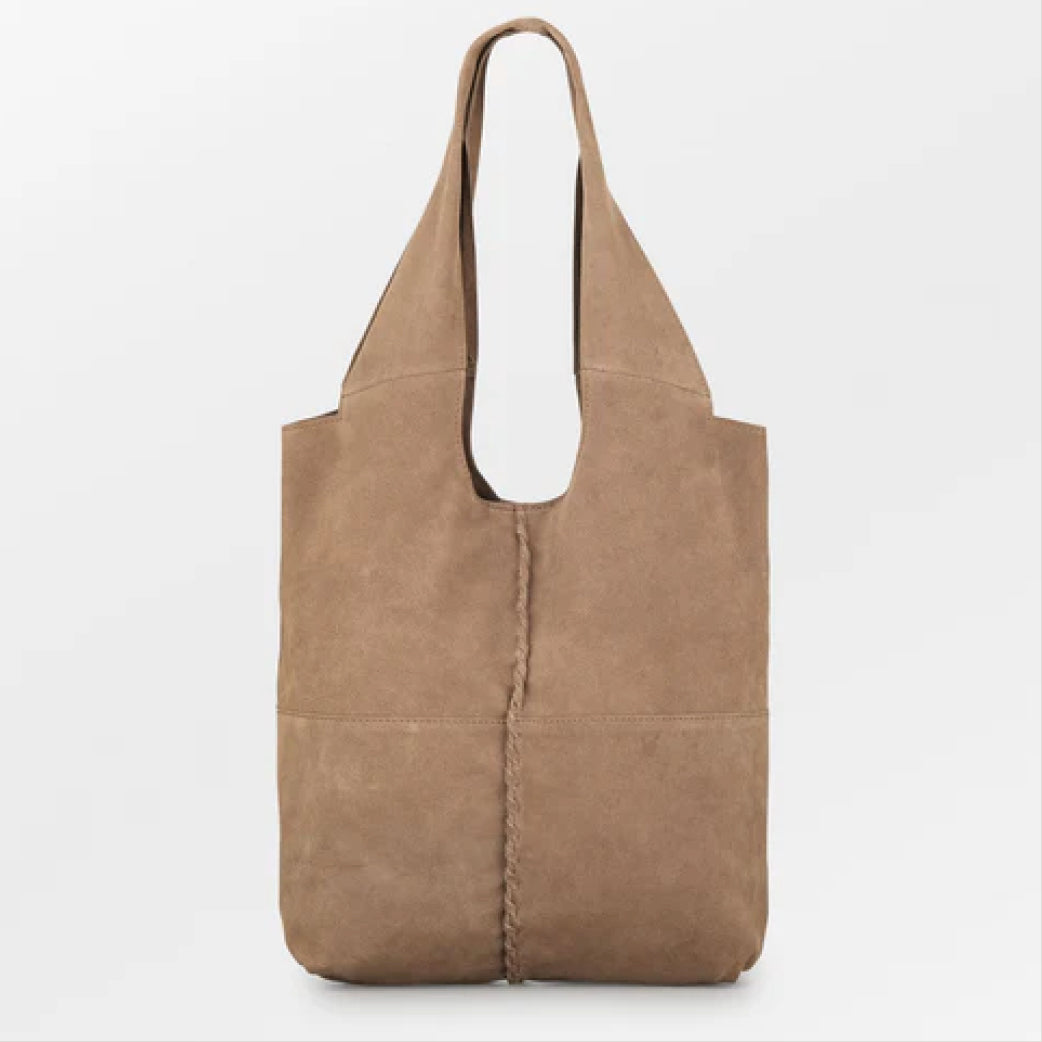 BECK SÖNDERGAARD Suede Demi Bag Brown