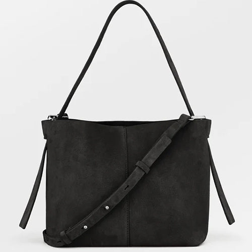 BECK SÖNDERGAARD Suede Fraya Small Bag Black