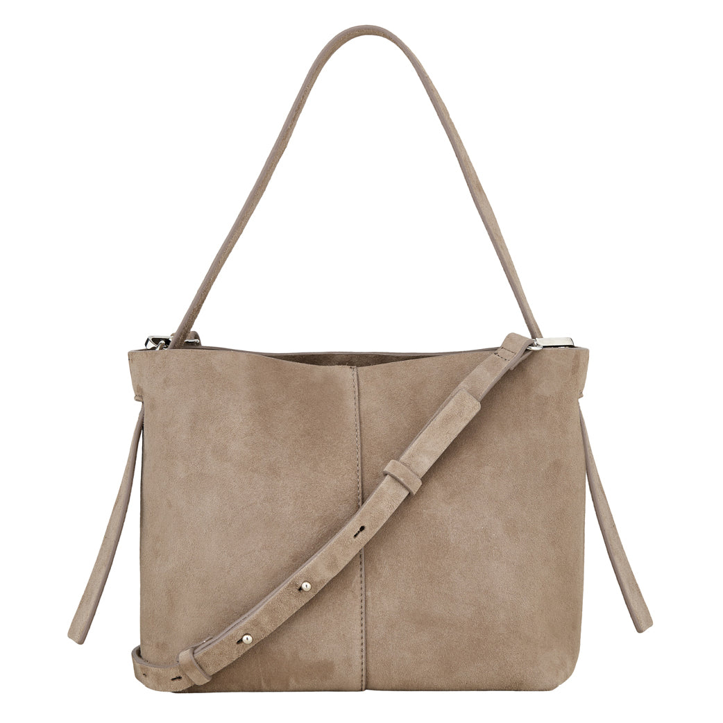 BECK SÖNDERGAARD Suede Fraya Small Bag Moral Gray