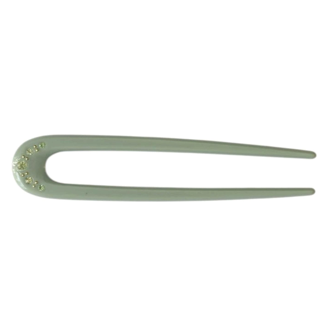 PICO COPENHAGEN Sunny Crystal Hair Pin Sage