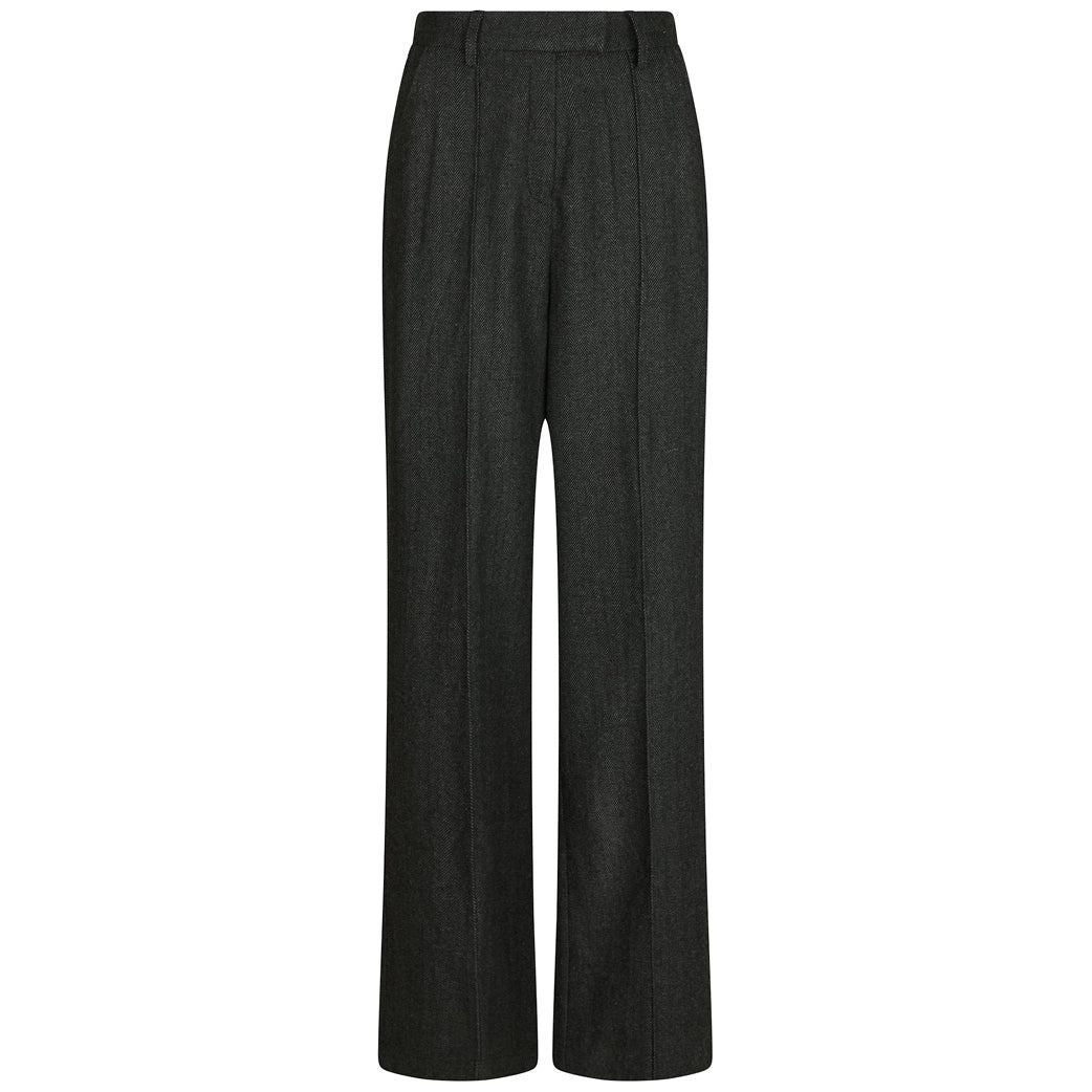 NEO NOIR Sury Herringbone Pants Antracit
