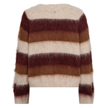 Indlæs billede til gallerivisning MOS MOSH Suvi Stripe Knit Russet Brown
