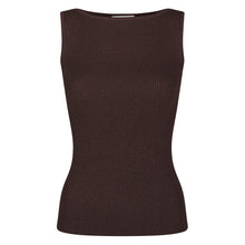 Indlæs billede til gallerivisning NEO NOIR Talia Glitter Knit Top Burgundy
