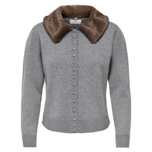 Indlæs billede til gallerivisning JDY Talia Faux Fur Cardigan Grå
