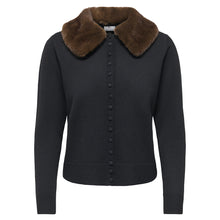 Indlæs billede til gallerivisning JDY Talia Faux Fur Cardigan Sort
