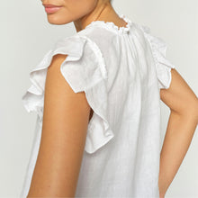 Indlæs billede til gallerivisning MOS MOSH Tea Linen Blouse White
