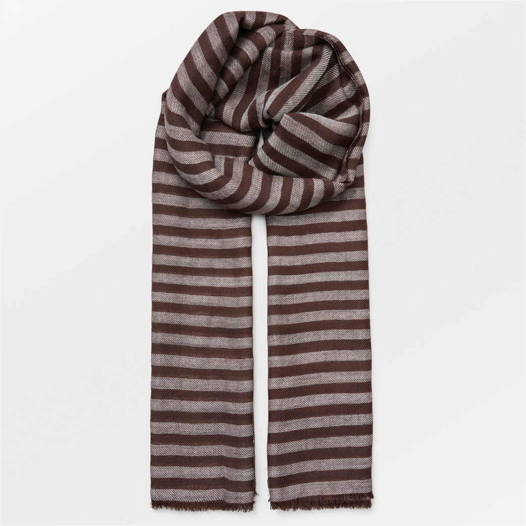 BECK SÖNDERGAARD Telio Long Wica Scarf Hot Fudge Brown