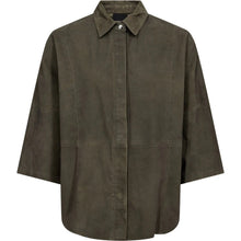 Indlæs billede til gallerivisning DEPECHE Tenna Suede Shirt Khaki
