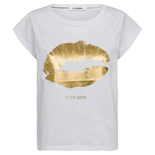 Indlæs billede til gallerivisning CO&#39; COUTURE The Kiss Tee White Gold
