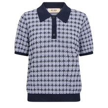 Indlæs billede til gallerivisning MOS MOSH Tink SS Polo Knit Violet Tulip
