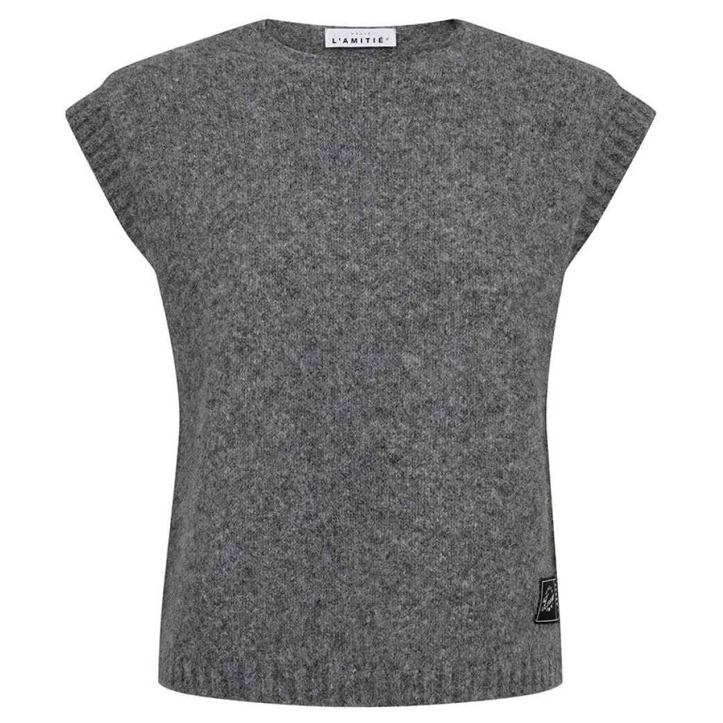HAUTE L'AMITIE Toby Knit Vest Grey