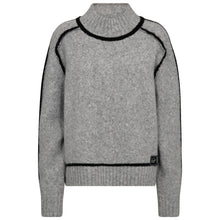 Indlæs billede til gallerivisning HAUTE L&#39;AMITIE Toby Hem Lin Knit Light Grey
