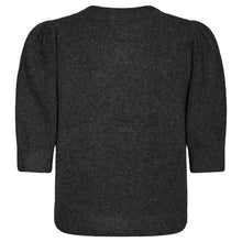 Indlæs billede til gallerivisning NEO NOIR Trudy Deco Knit Cardigan Antracit Melange
