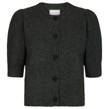 Indlæs billede til gallerivisning NEO NOIR Trudy Deco Knit Cardigan Antracit Melange

