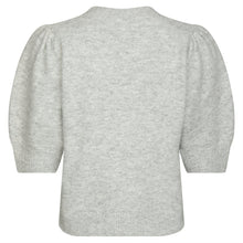 Indlæs billede til gallerivisning NEO NOIR Trudy Deco Knit Cardigan Light Grey
