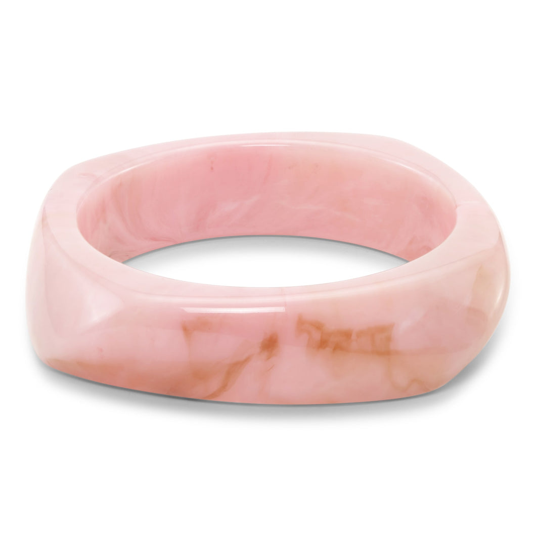 SUI AVA Chunky Bangle Pink Marble