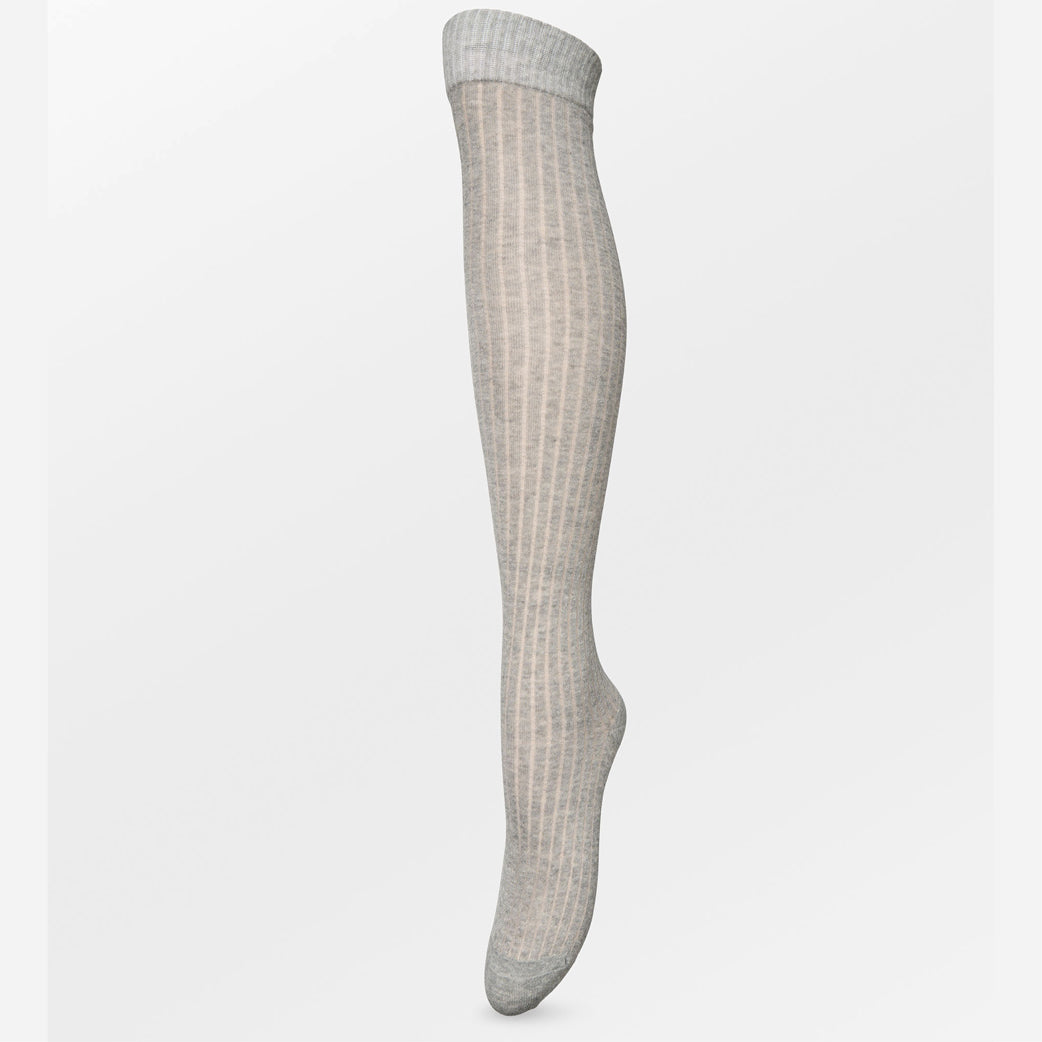 BECK SÖNDERGAARD Uma Knee Sock Light Grey