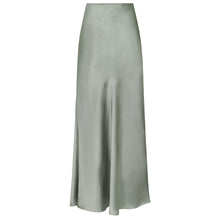 Indlæs billede til gallerivisning NEO NOIR Vicky Heavy Sateen Skirt Smoke Green
