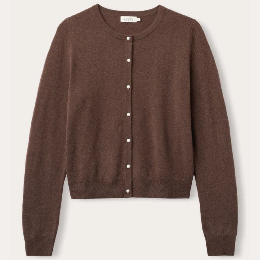 O'TAY Victoria Cardigan Mocha