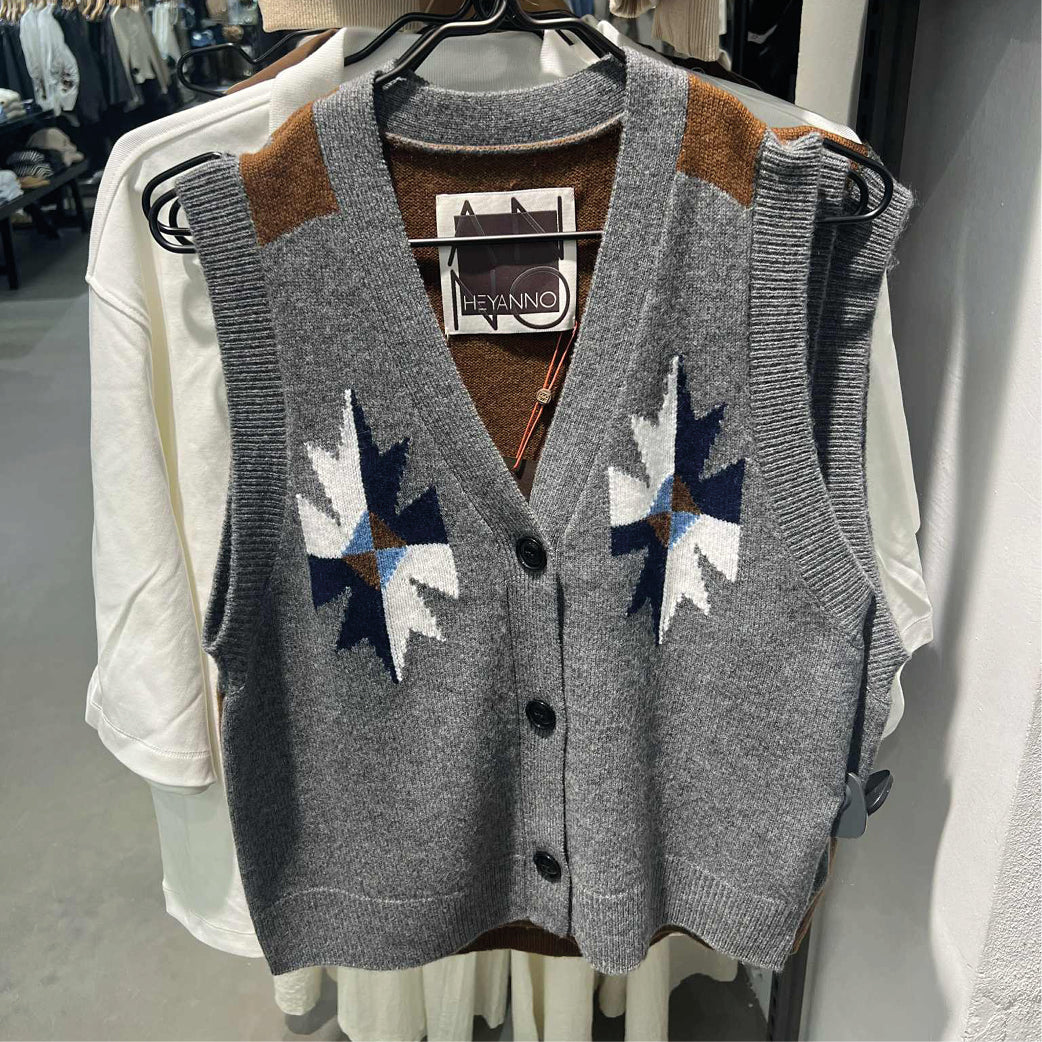 HEYANNO Victory Knit Grey Melange