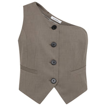 Indlæs billede til gallerivisning CO&#39; COUTURE Vida Asym Tailor Vest Walnut
