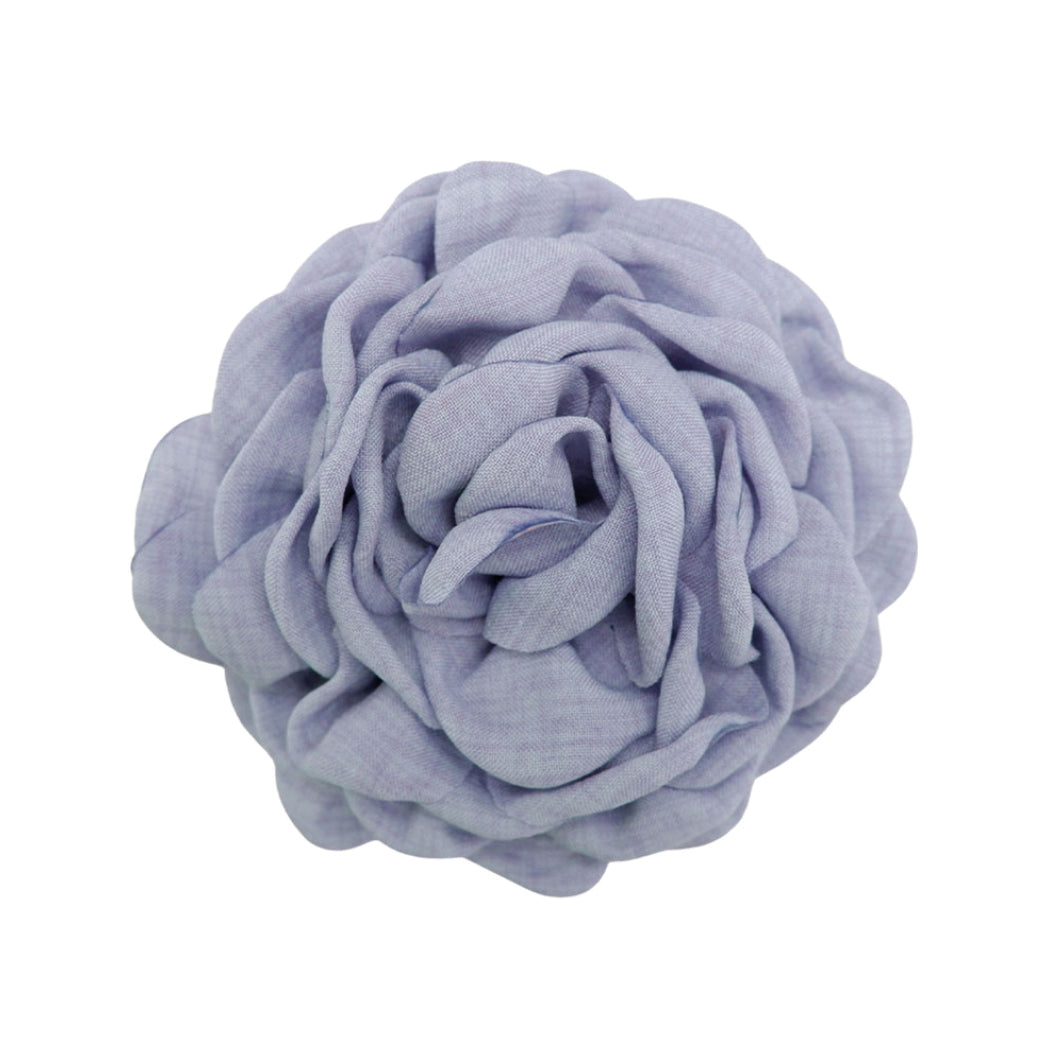 BLACK COLOUR Villa Mega Flower Brooch Blue