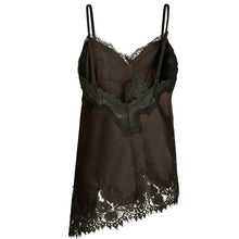 Indlæs billede til gallerivisning NEO NOIR Viole Lace Top Dark Brown
