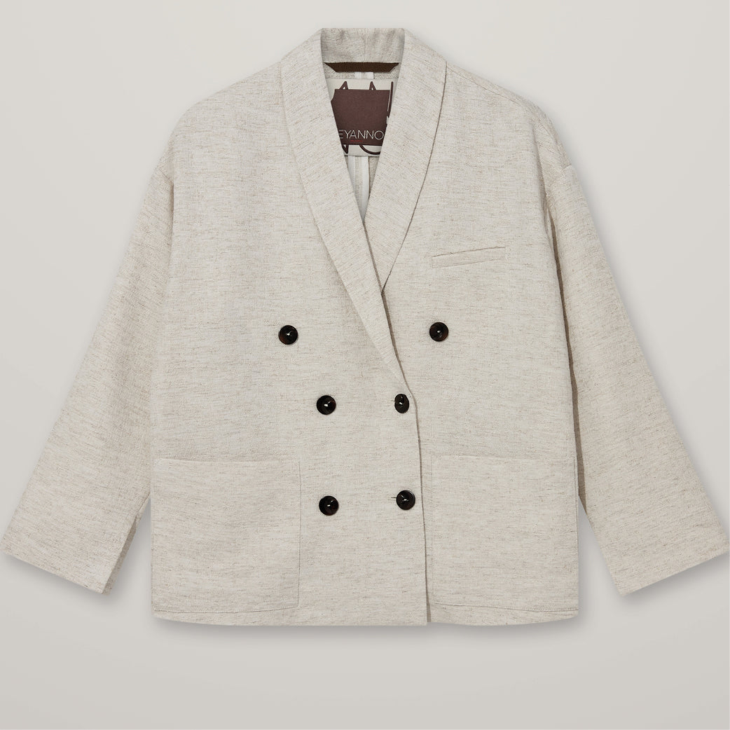 HEYANNO Vision Soft Blazer Ecru