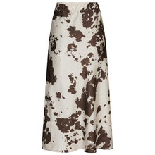 Indlæs billede til gallerivisning NEO NOIR Viso Cow Print Skirt Brown
