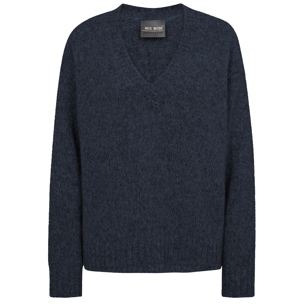 MOS MOSH Welma Warm Knit Salute Navy