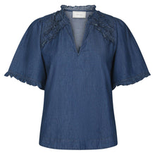Indlæs billede til gallerivisning NEO NOIR Wendia Denim Blouse Blue
