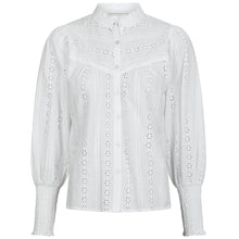 Indlæs billede til gallerivisning NEO NOIR Wenna Ebroidery Blouse White
