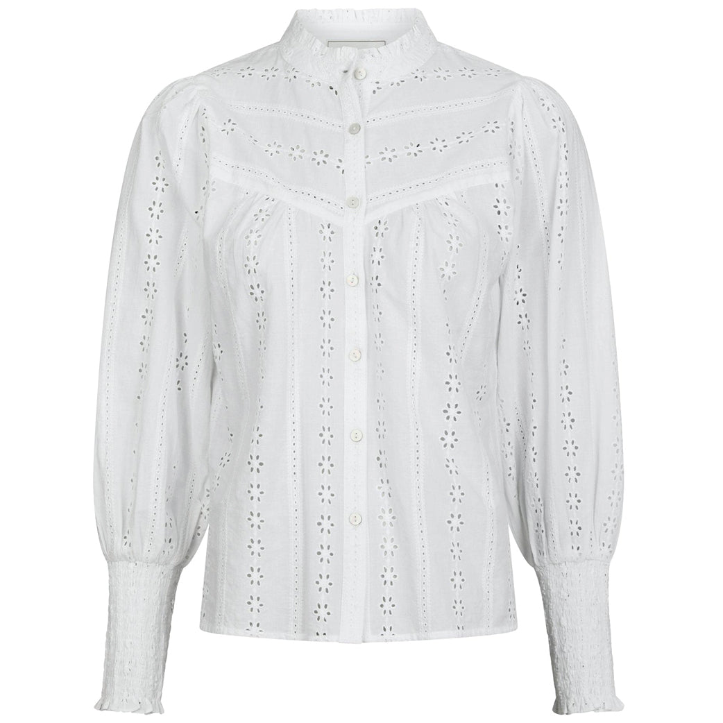 NEO NOIR Wenna Ebroidery Blouse White