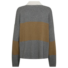 Indlæs billede til gallerivisning MOS MOSH Wylie Bold Stripe Knit True Camel
