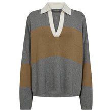 Indlæs billede til gallerivisning MOS MOSH Wylie Bold Stripe Knit True Camel
