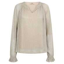 Indlæs billede til gallerivisning MOS MOSH Ximena Glam V-Neck Blouse Mourning Dove
