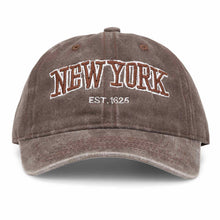 Indlæs billede til gallerivisning SUI AVA Everyday New York Cap Washed Brown
