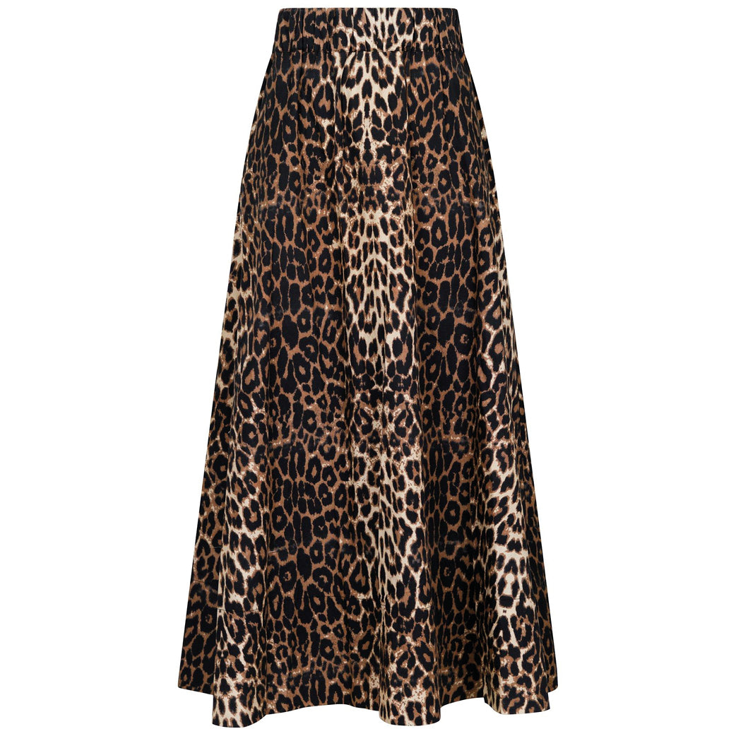 NEO NOIR Yara Leo Long Skirt Leopard