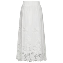 Indlæs billede til gallerivisning NEO NOIR Yara Long Emb Skirt White
