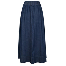 Indlæs billede til gallerivisning NEO NOIR Yara Denim Long Skirt Denim Dark Blue
